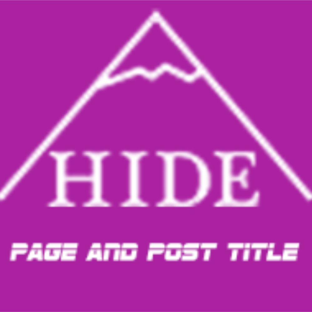 Hide page & Post Title Plugin Logo